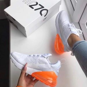 ISO White and Orange Nike Air Max 270